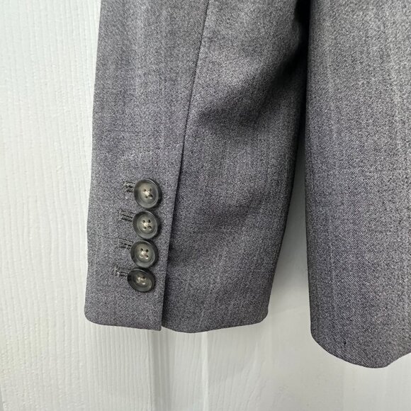 Banana Republic Gray Blazer Suit Jacket Size 12 - Picture 10 of 14